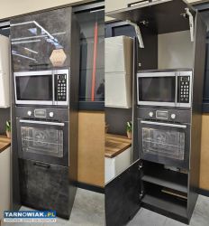 Meble kuchenne zestaw ekspozycyjny grafit/magnolia - Obrazek 4