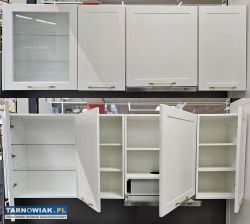 Meble kuchenne zestaw ekspozycyjny biało szary mat - Obrazek 2
