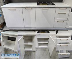 Meble kuchenne zestaw ekspozycyjny biało szary mat - Obrazek 3