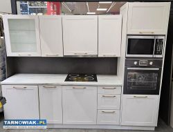 Meble kuchenne zestaw ekspozycyjny biało szary mat - Obrazek 1