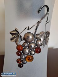 Wazon Drapikowski Studio – ręczne szkło + bursztyn - Obrazek 2