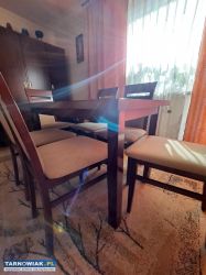 Stół i 6 krzeseł, drewno! - Obrazek 3