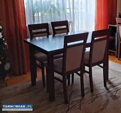 Stół i 6 krzeseł, drewno! - Obrazek 4