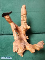 Drewniany świecznik, rzeźbiony w drewnie - Obrazek 3