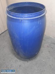 beczka 200 litrow - plastikowa niebieska - Obrazek 1