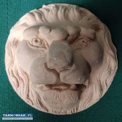 Gipsowy odlew głowy lwa - Obrazek 1