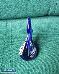 Stary szklany łabędź prl - Obrazek 2