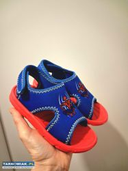 Klapki basenowe na rzepy Spiderman r.26 / 17cm - Obrazek 2