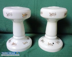 Porcelanowy korpus lampy PRL Bogucice - Obrazek 1