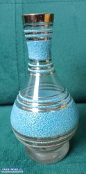 Zabytkowa kolekcjonerska szklana karafka PRL - Obrazek 1