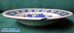Fajans Talerz dekoracyjny ręcznie malowany Koło - Obrazek 3