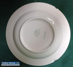 Fajans Talerz dekoracyjny ręcznie malowany Koło - Obrazek 2