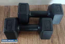 Zestaw hantli 2x2kg czarne hantle do ćwiczeń - Obrazek 2