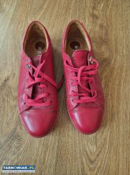 Trampki damskie skórzane czerwone Ryłko OETW6_TW5 - Obrazek 3