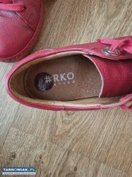 Trampki damskie skórzane czerwone Ryłko OETW6_TW5 - Obrazek 4