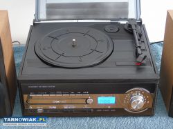 Gramofon z radiem USB SD mp3 CD pilot i głośniki. - Obrazek 2