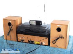 Gramofon z radiem USB SD mp3 CD pilot i głośniki. - Obrazek 4