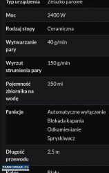 Żelazko nowe parowe ceramiczny sput - Obrazek 4