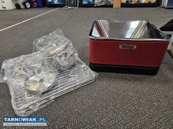 Grill na węgiel drzewny Feuerdesign Teide Czerwony - Obrazek 1