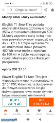 Sprzedam rower Eleglide elektryczny Nowy !!! - Obrazek 4
