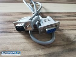Kabel rs232, rs-232 męsko-żeński dł.60cm nowy - Obrazek 1