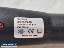Ładowarka samochodowa z gniazdem USB   CD 78L05 - Obrazek 2