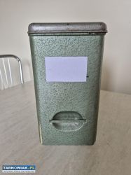 Metalowe pudełko z przykrywką  wys. 28cm  szer. 25 - Obrazek 1