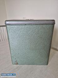 Metalowe pudełko z przykrywką  wys. 28cm  szer. 25 - Obrazek 2