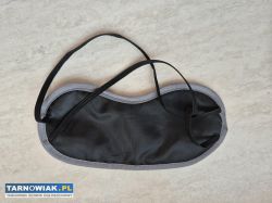 Opaska do spania, na oczy, zaciemniająca, czarna - Obrazek 3