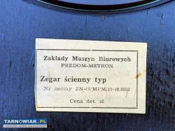 Zegar ścienny METRON Z-242 – Mechaniczna Klasyka - Obrazek 3