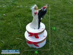Śmieszna Figurka na Tort WESELNA Nokaut + Pudełko - Obrazek 4