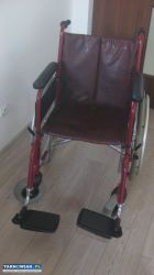 lekki wózek inwalidzki brązowy - Obrazek 2