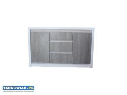 Komoda Biała z frotntami beton | Nowa - Obrazek 1