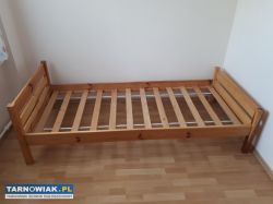ŁÓŻKO drewniane SOSNOWE rama Lakier bezbarwny 90x2 - Obrazek 1