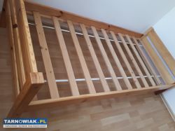 ŁÓŻKO drewniane SOSNOWE rama Lakier bezbarwny 90x2 - Obrazek 2