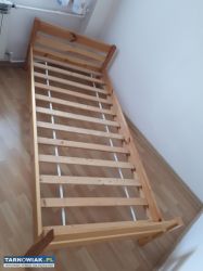 ŁÓŻKO drewniane SOSNOWE rama Lakier bezbarwny 90x2 - Obrazek 3