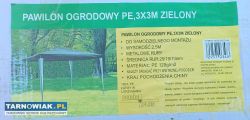 3X3 Gazebo Green pawilon ogrodowy Nomi - Obrazek 1