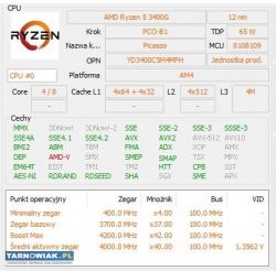 Procesor amd ryzen 5 3400g - Obrazek 3