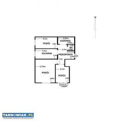 Przestronne mieszkanie w centrum, 66 m2 - Obrazek 4