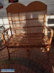 Ławka sofa wiklinowa - Obrazek 1