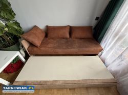 Kanapa rozkładana z pojemnikiem na pościel. - Obrazek 2