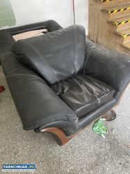 Sofa skorzana z fotelami - Obrazek 3