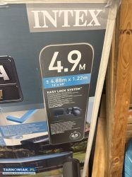 Sprzedam basen stelaż xtr intex okrągły 4,8mb - Obrazek 1