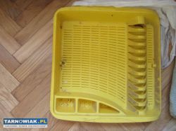 Ociekacz do naczyń - plastikowy, żółty - Obrazek 1