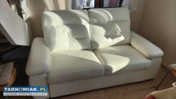 Sofa Skórzana biała - Obrazek 1
