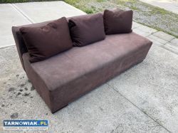 Piękna brązowa sofa - Obrazek 2