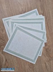 Ozdobny papier Green border paper certificates - Obrazek 1