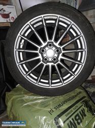 Sprzedam letnie opony z alufelgami  do AUDI - Obrazek 1