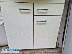 Szafka łazienkowa z umywalką biała wys. 78cm szer - Obrazek 1