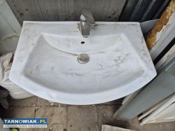 Szafka łazienkowa z umywalką biała wys. 78cm szer - Obrazek 4